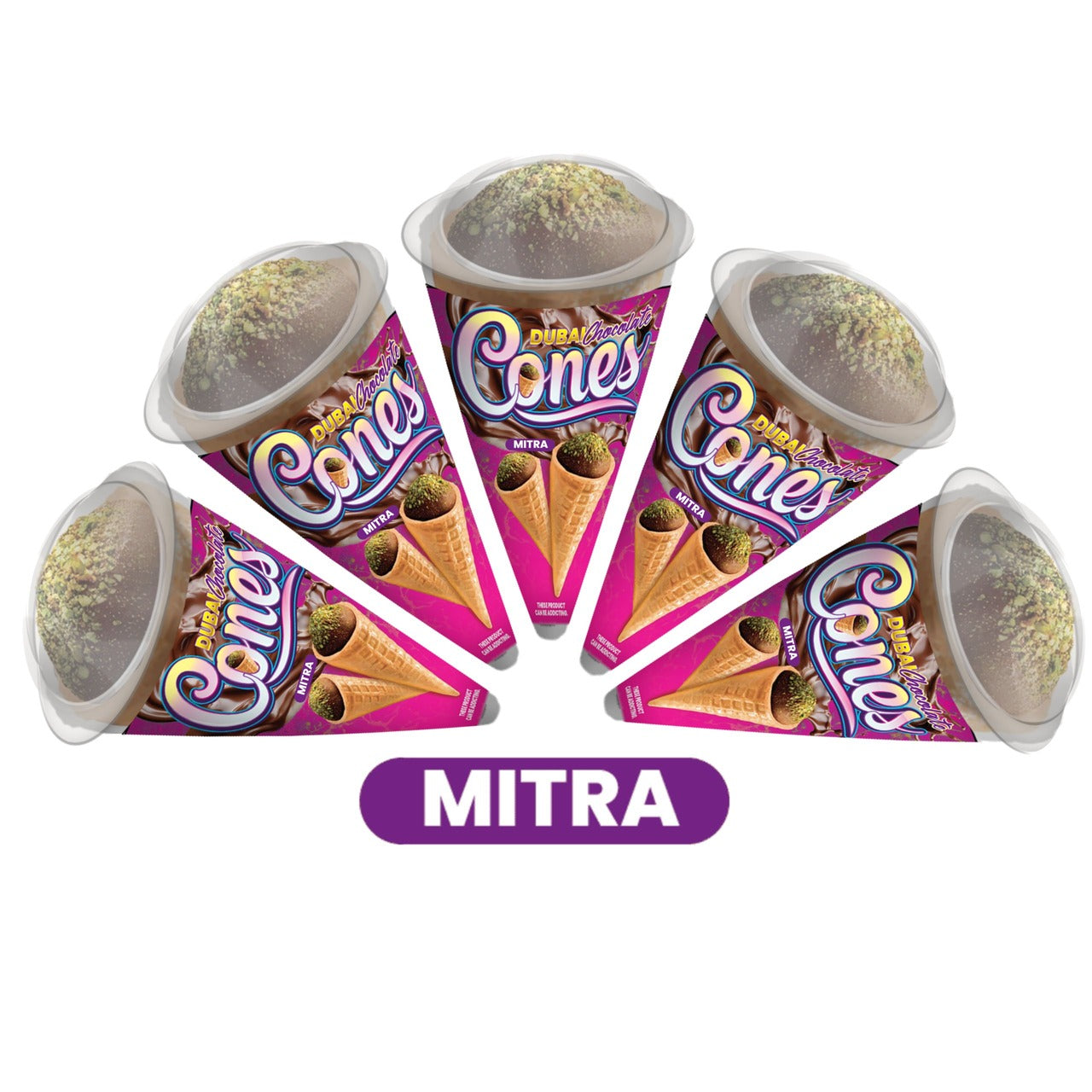 Dubai Chocolate Cones A GIFT FROM NATURE