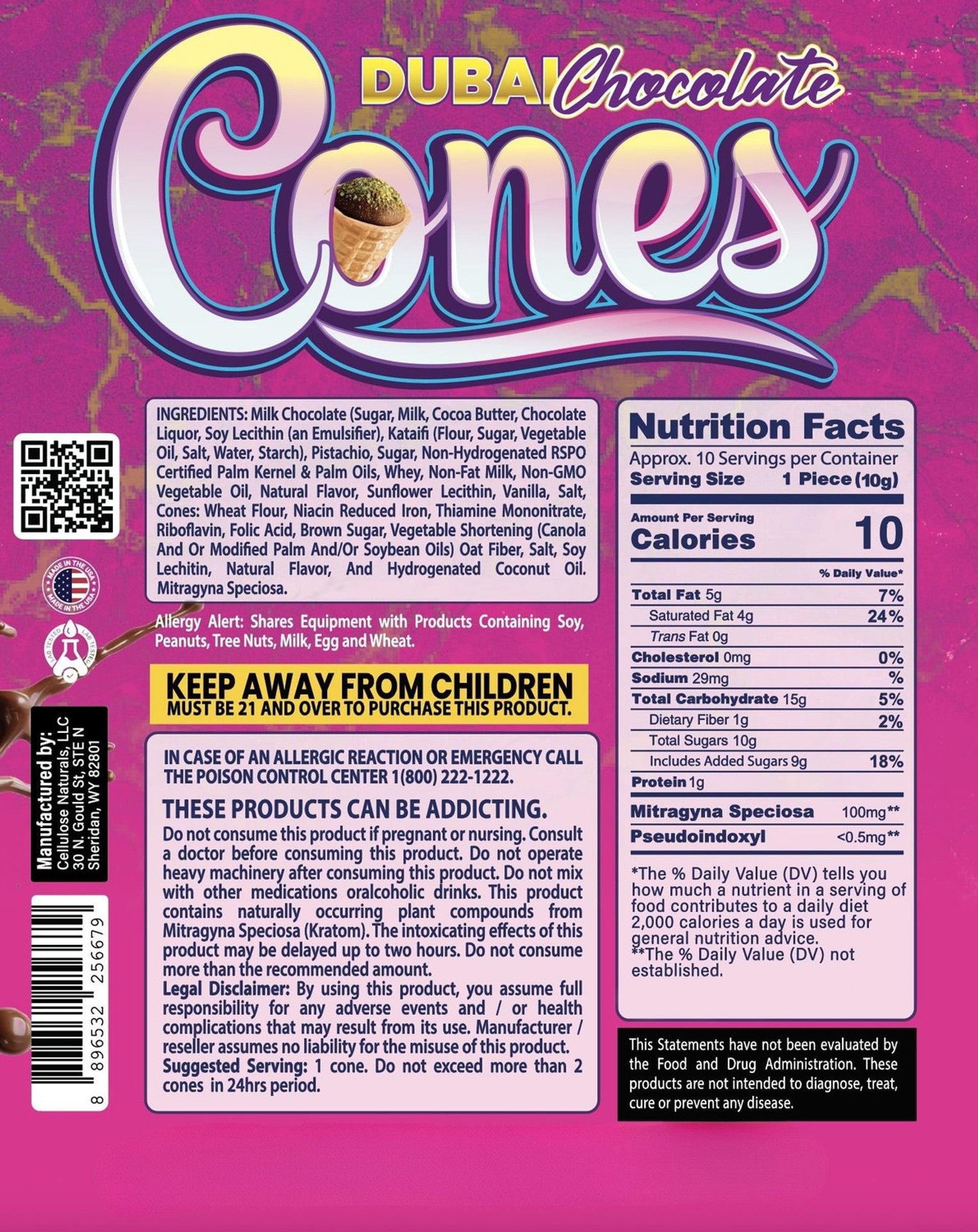 Dubai Chocolate Cones A GIFT FROM NATURE