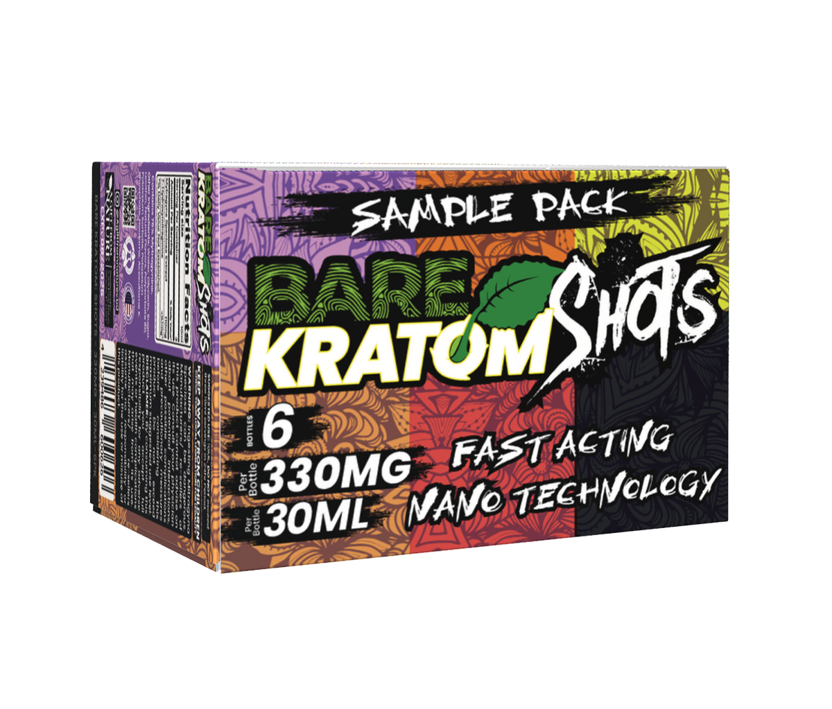 Bare Kratom Shots – 6 Bottle Pack (330mg Each) A GIFT FROM NATURE