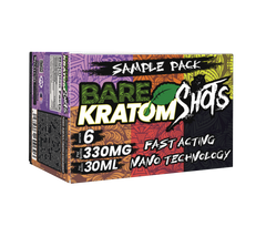 Bare Kratom Shots – 6 Bottle Pack (330mg Each) A GIFT FROM NATURE