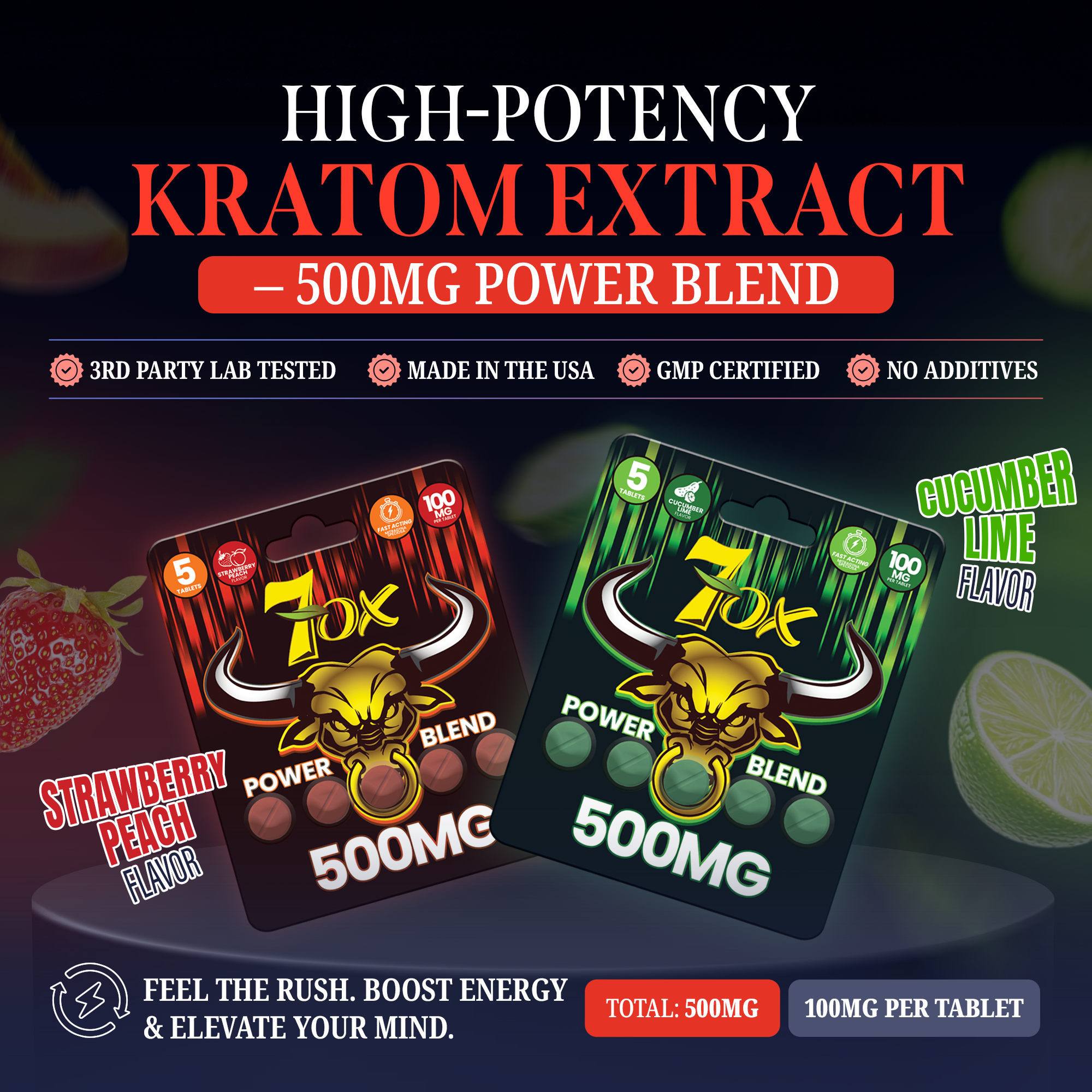 Kratom Tablets – 500mg | 5 Tablets