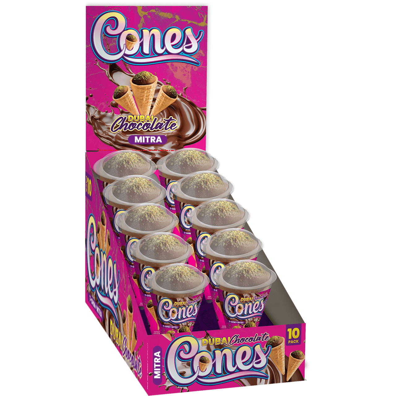 Dubai Chocolate Cones A GIFT FROM NATURE