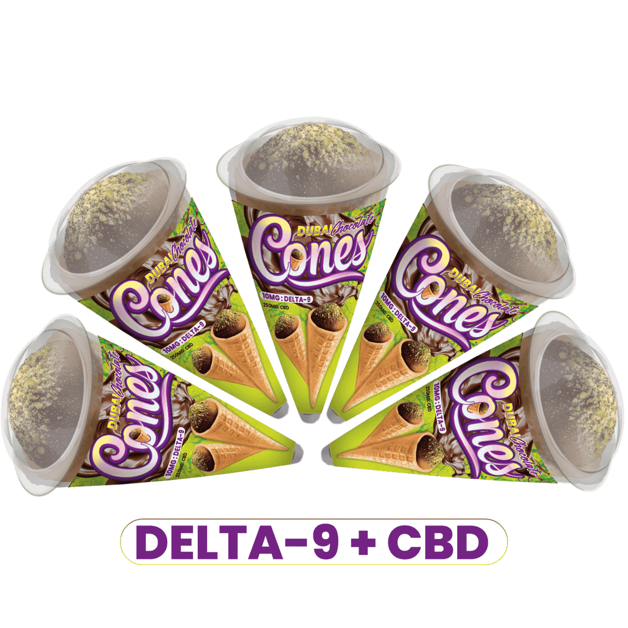 Dubai Chocolate Cones A GIFT FROM NATURE