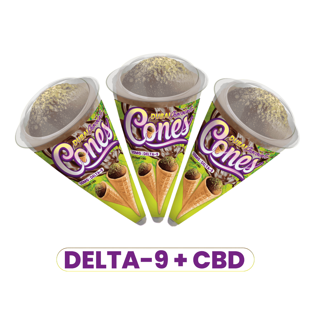 Dubai Chocolate Cones A GIFT FROM NATURE