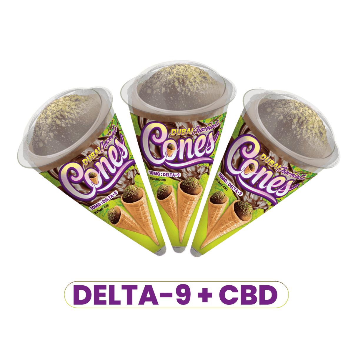 Dubai Chocolate Cones A GIFT FROM NATURE