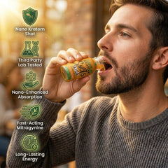 Bare Kratom Nano Shots – 6 Bottle Pack (330mg Each) A GIFT FROM NATURE