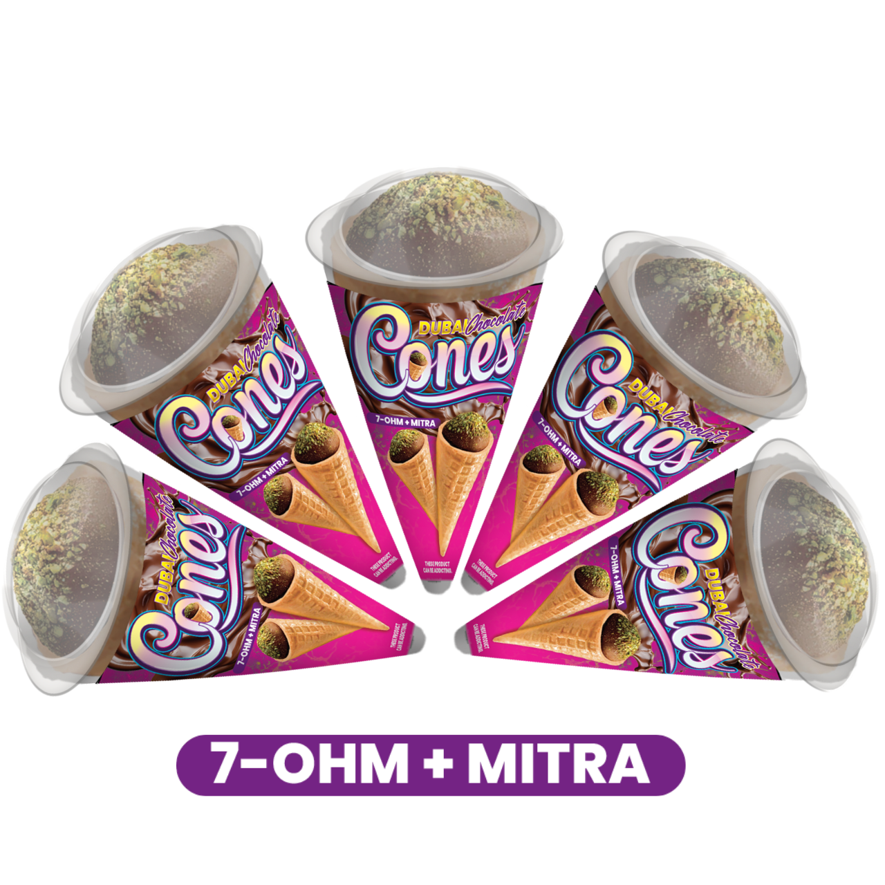 Dubai Chocolate Cones A GIFT FROM NATURE